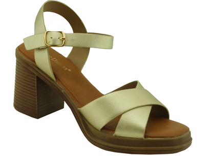 26632207, Pierre Dumas - Bryce-2 Ladies' Sandals Gold 7-11