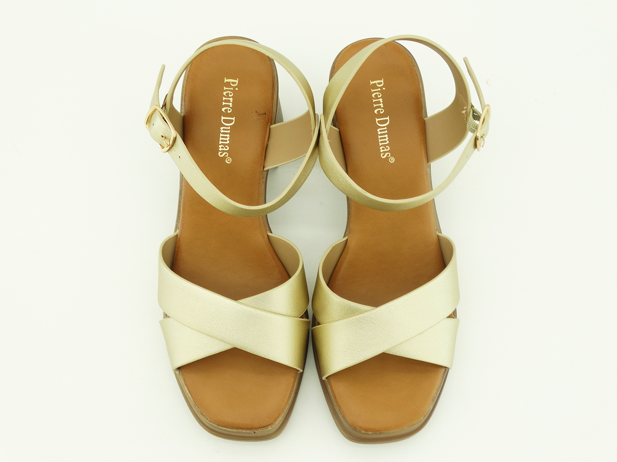 26632207, Pierre Dumas - Bryce-2 Ladies' Sandals Gold 7-11