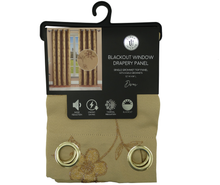 31591, Urban Interior- Dover Curtain Panel 52X84 Gold