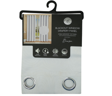31669, Urban Interior - Dawson Blackout Curtain 52x84 White