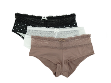 3PKBL1717, Lady Princess, 3PK Lace Boy Leg Panties