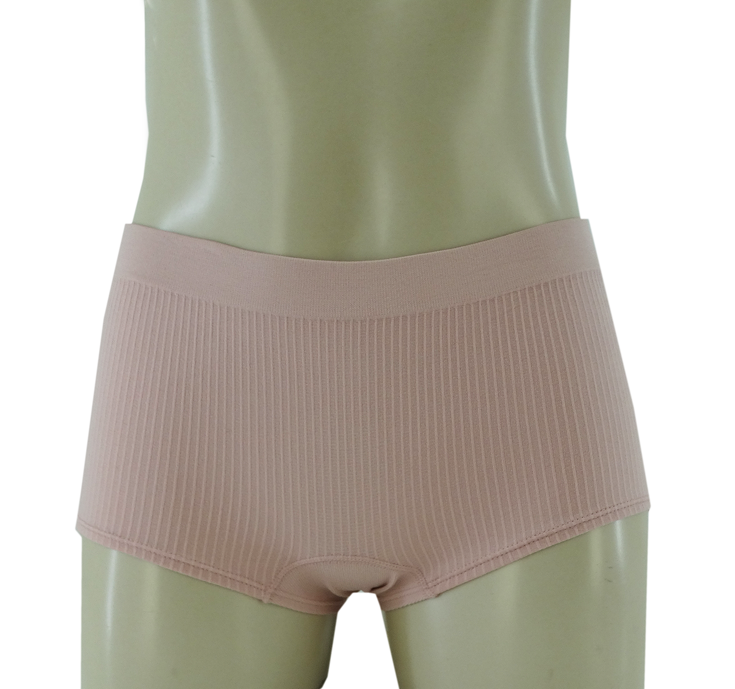 3PKBL1687, Lady Princess, 3PK Boy Leg Panties Ribbed Seam Cashmere