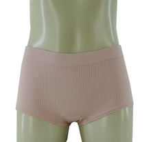 3PKBL1687, Lady Princess, 3PK Boy Leg Panties Ribbed Seam Cashmere