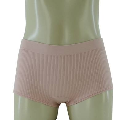 3PKBL1687, Lady Princess, 3PK Boy Leg Panties Ribbed Seam Cashmere