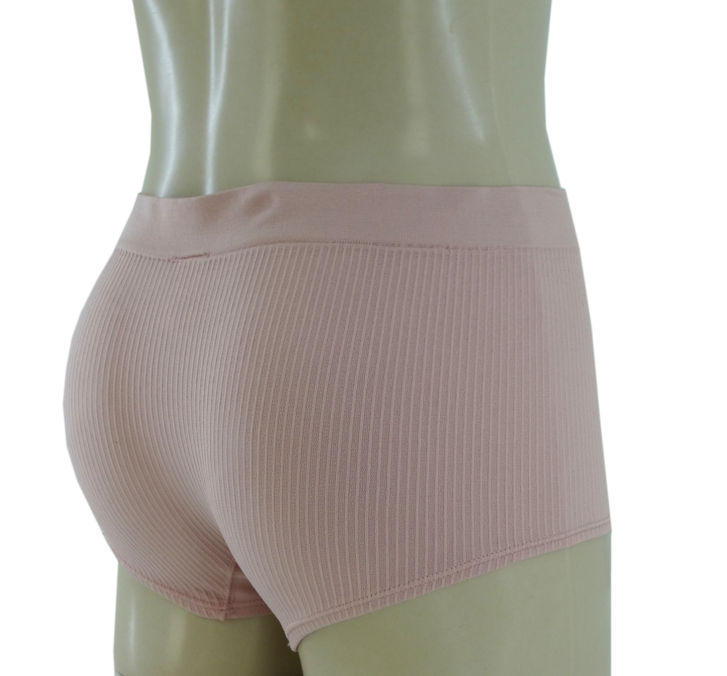 3PKBL1687, Lady Princess, 3PK Boy Leg Panties Ribbed Seam Cashmere