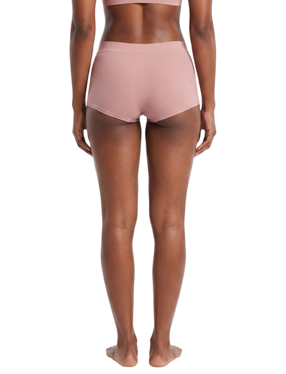 3PKBL1687, Lady Princess, 3PK Boy Leg Panties Ribbed Seam Cashmere