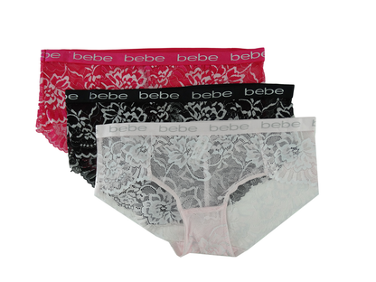 3PKHP743, BEBE, 3pk Hipster Panties