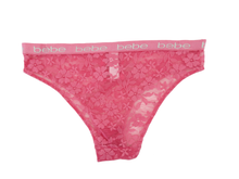 3PKTG580, BEBE, 3pk Lace Panties Sangria