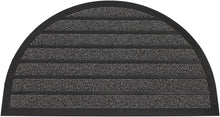 505135, Semi-Circular Rubber & Polyester Entrance Mat - 60cm x 90cm