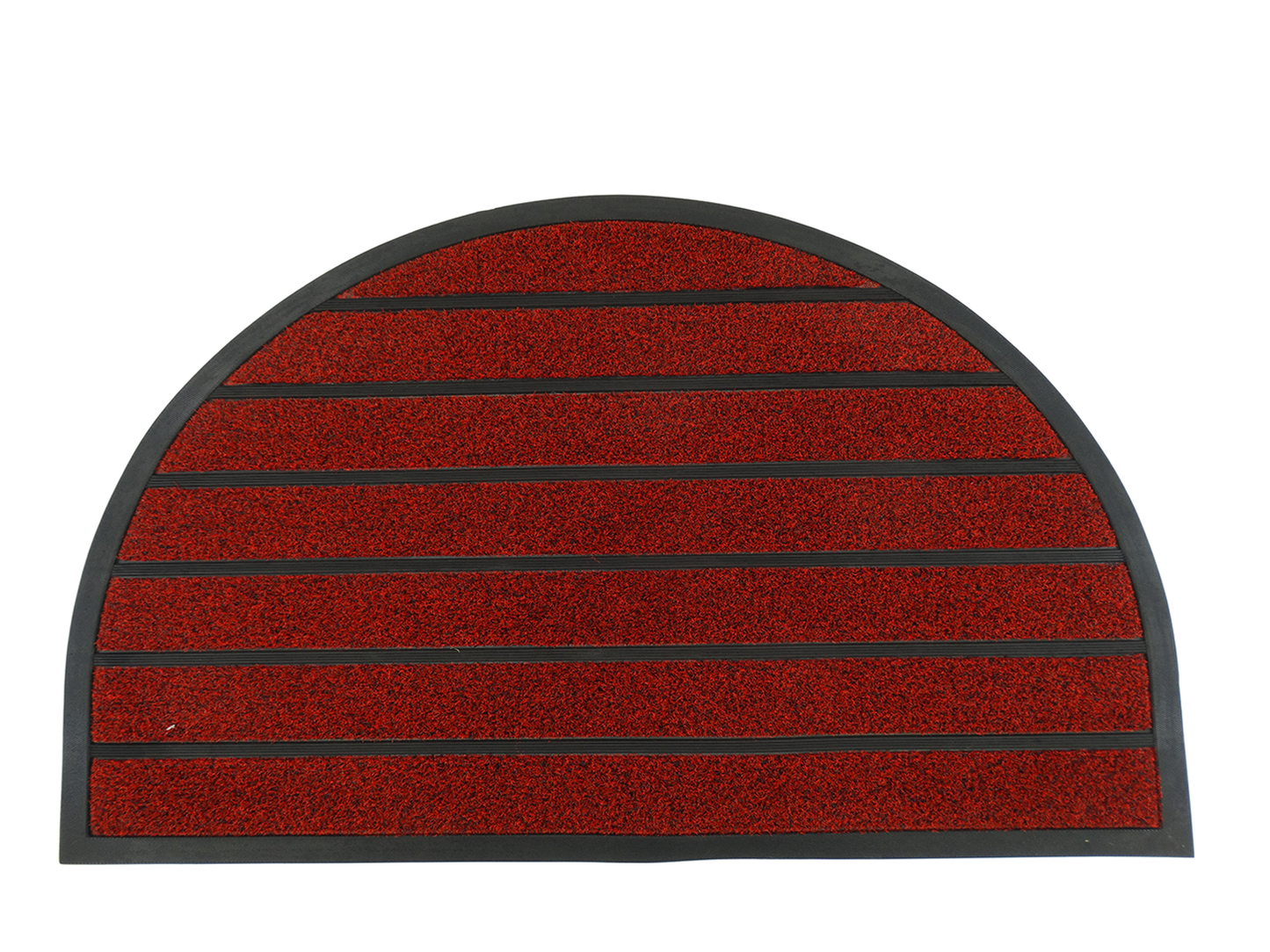 505135, Semi-Circular Rubber & Polyester Entrance Mat - 60cm x 90cm