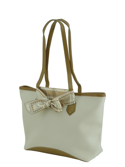 6011, Axle & Co - Women's Tote Bag With Scarf - PU