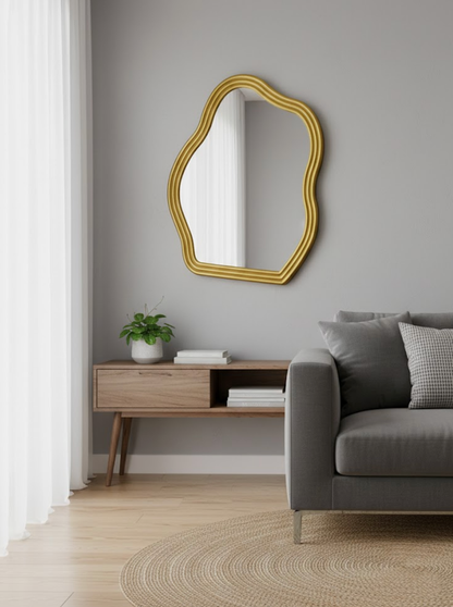 6081, Irregular Wall Mirror - 59cm x 69cm