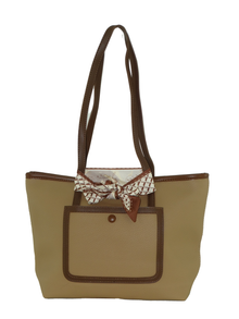 8038, Axle & Co, Women Savannah Tote Bag with Scarf-PU