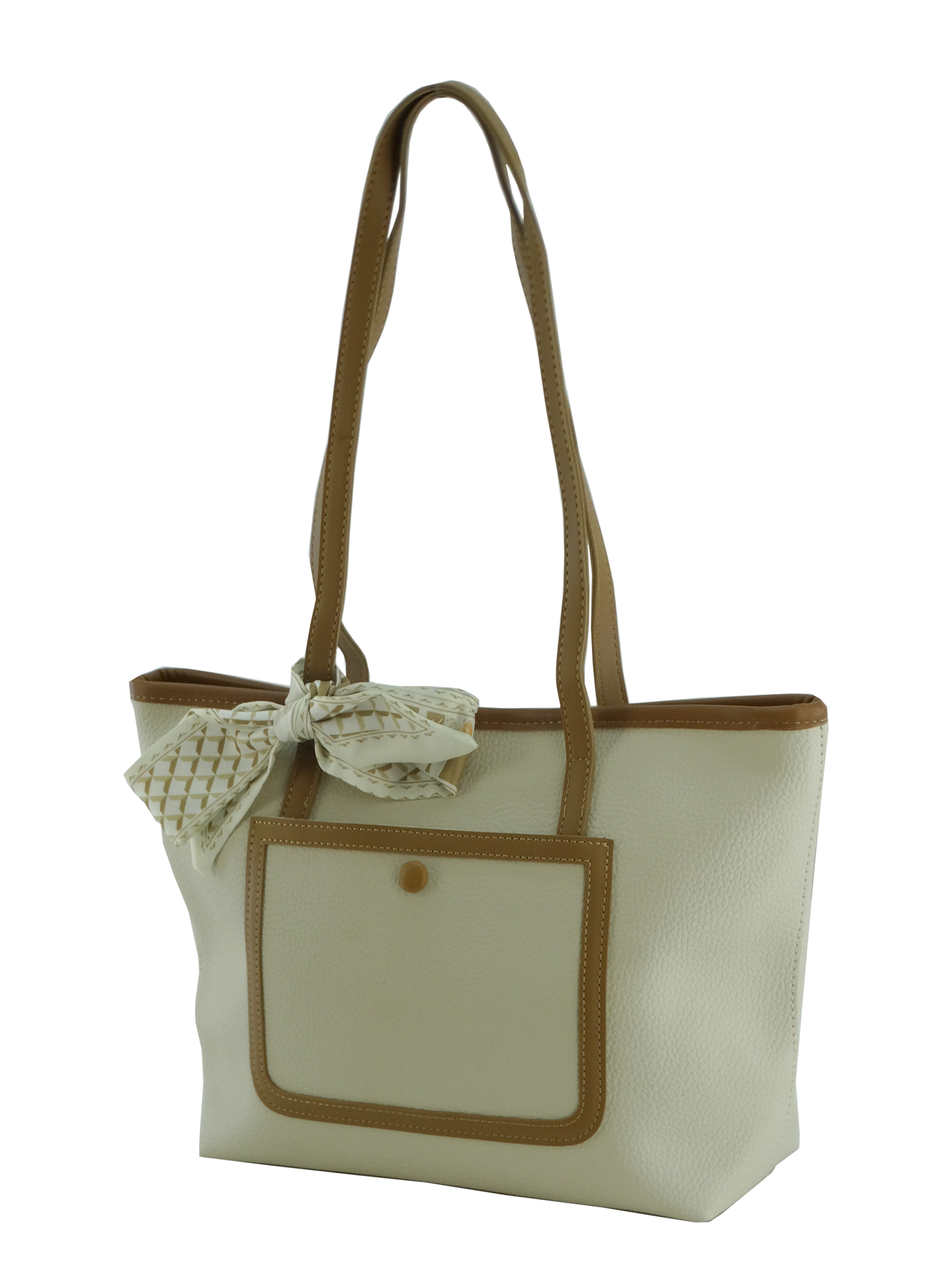 8038, Axle & Co, Women Savannah Tote Bag with Scarf-PU