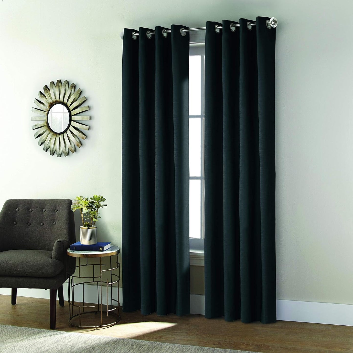 806069, Sunrise Sunset - Twilight Blackout Curtain Panel 54X84 Black