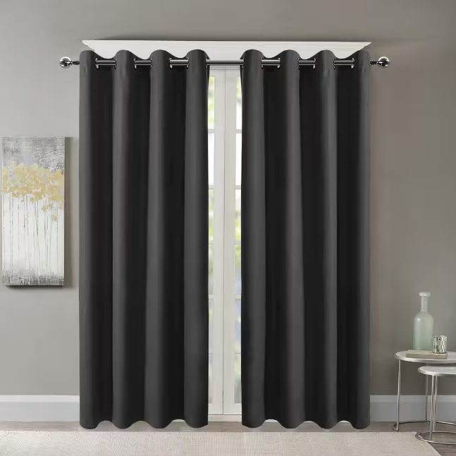 806069, Sunrise Sunset - Twilight Blackout Curtain Panel 54X84 Black
