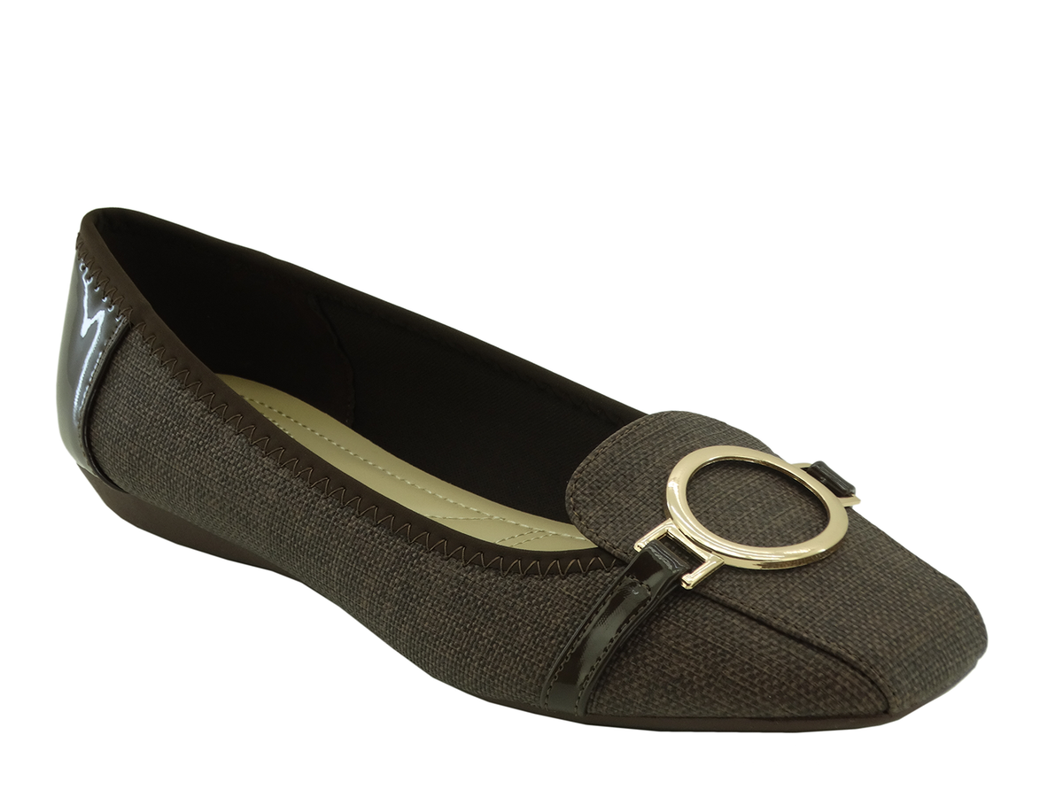 81140302, Pierre Dumas, Linzee-5 - Women's Shoes Brown Patent 7-12