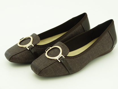 81140302, Pierre Dumas, Linzee-5 - Women's Shoes Brown Patent 7-12