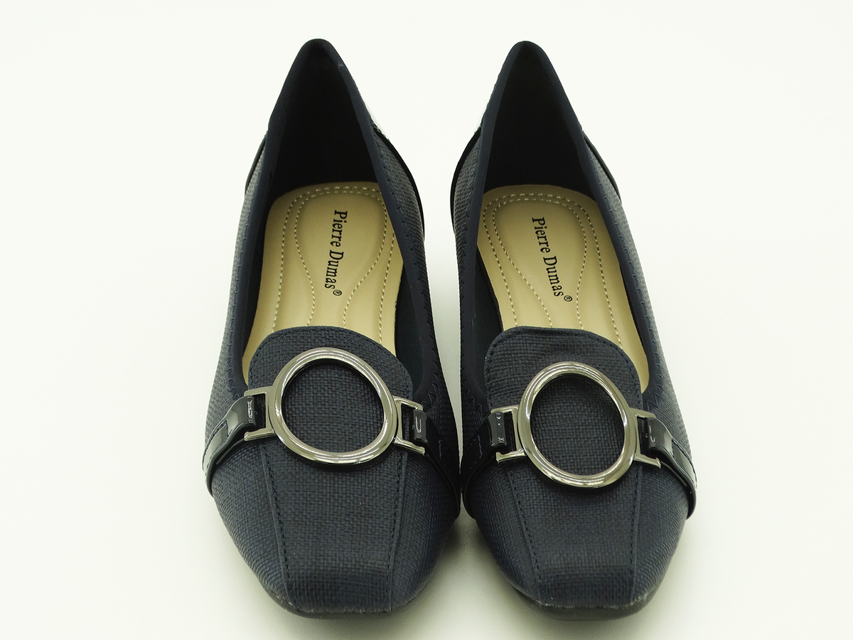 81140332, Pierre Dumas, Linzee-5 - Women's Shoes Navy Patent 7-12