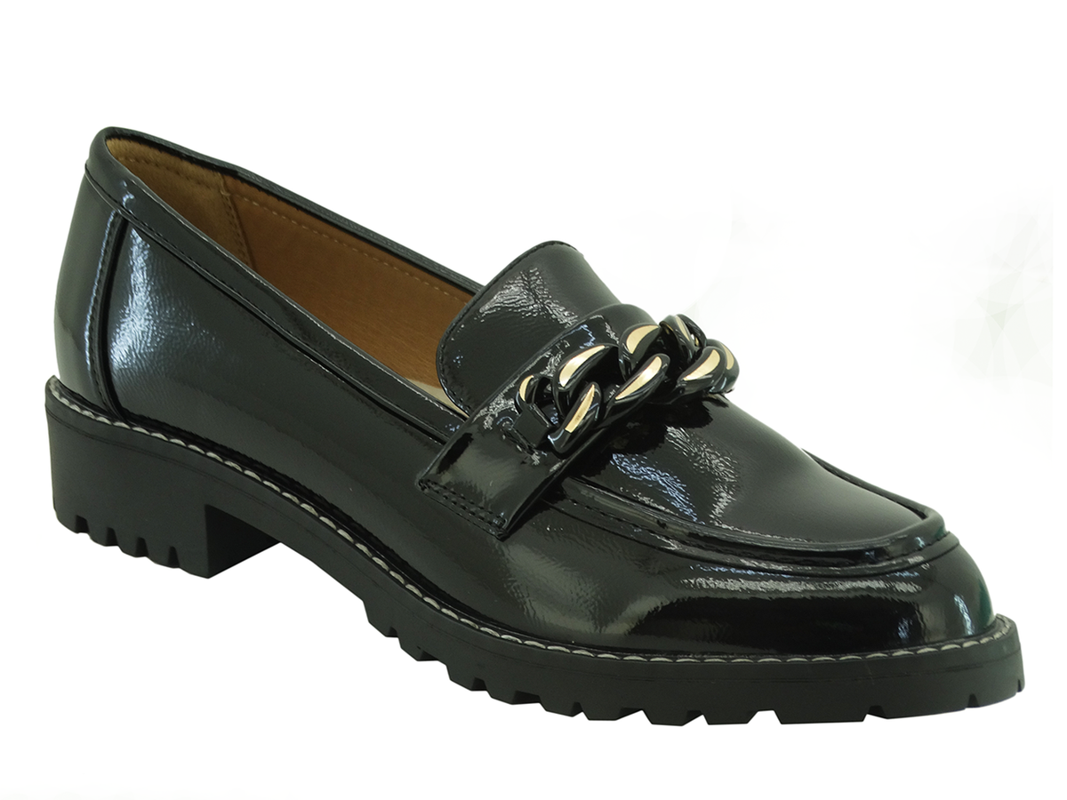 82201301, Pierre Dumas, Anessa-1 - Women's Shoes Black Patent 7-11