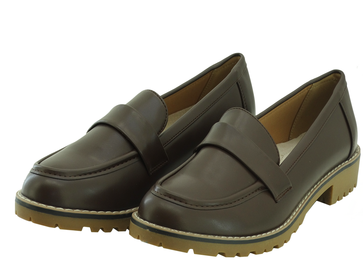 82206102, Pierre Dumas, Anessa-3 - Women's Loafer Shoes Brown 6-10