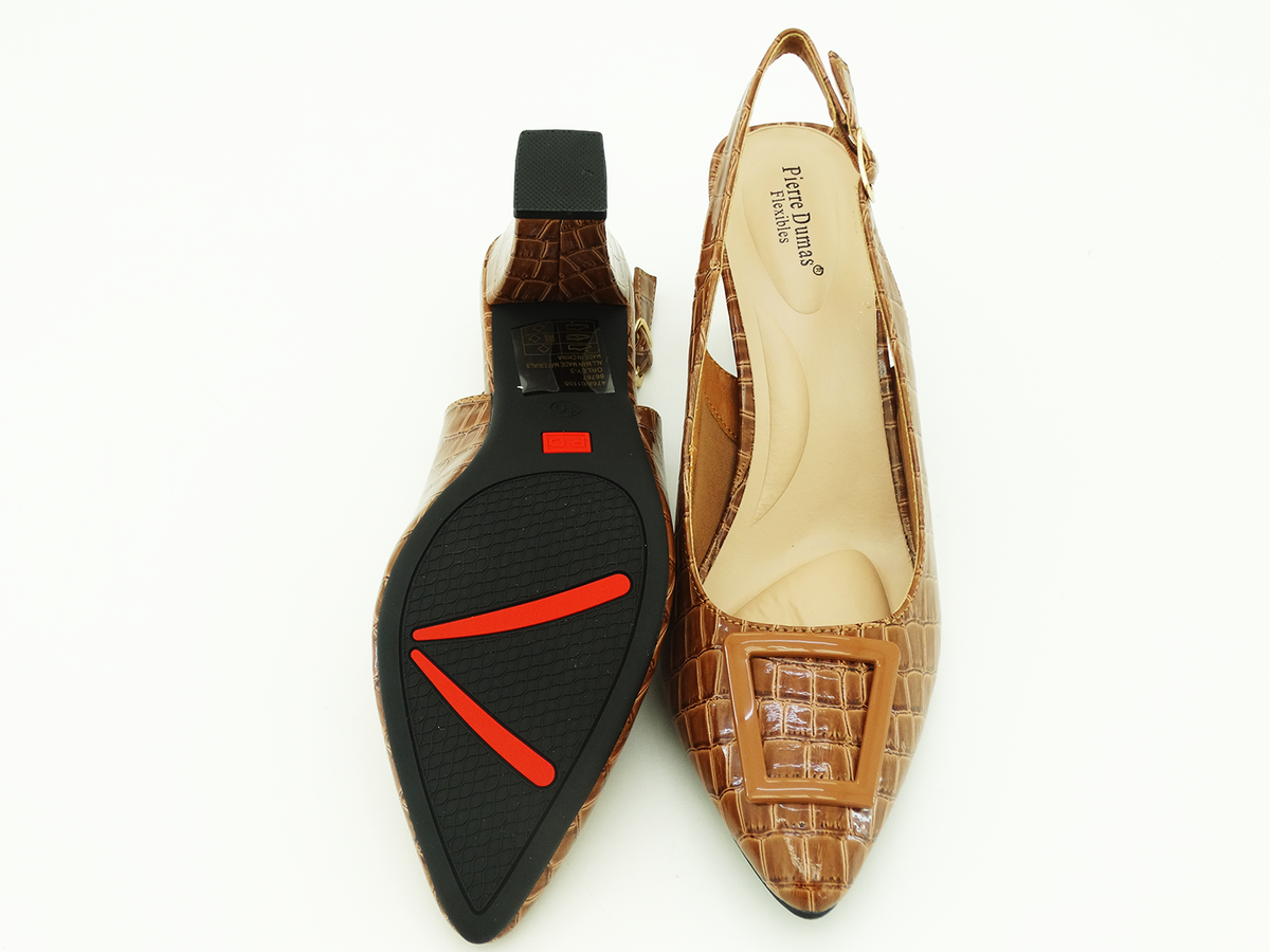 86767820, Pierre Dumas, Orley-3 Women's Shoes New Tan Croco 9-12
