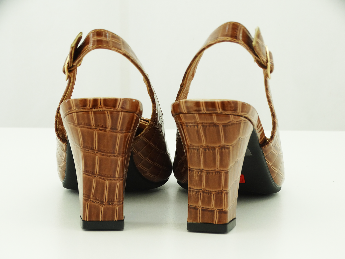 86767820, Pierre Dumas, Orley-3 Women's Shoes New Tan Croco 9-12