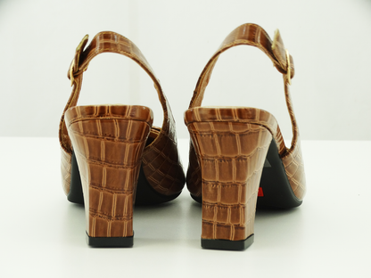 86767820, Pierre Dumas, Orley-3 Women's Shoes New Tan Croco 9-12