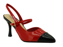 87777338, Pierre Dumas, Dress-1 - Women's Shoes Red Combo Patent 7-11