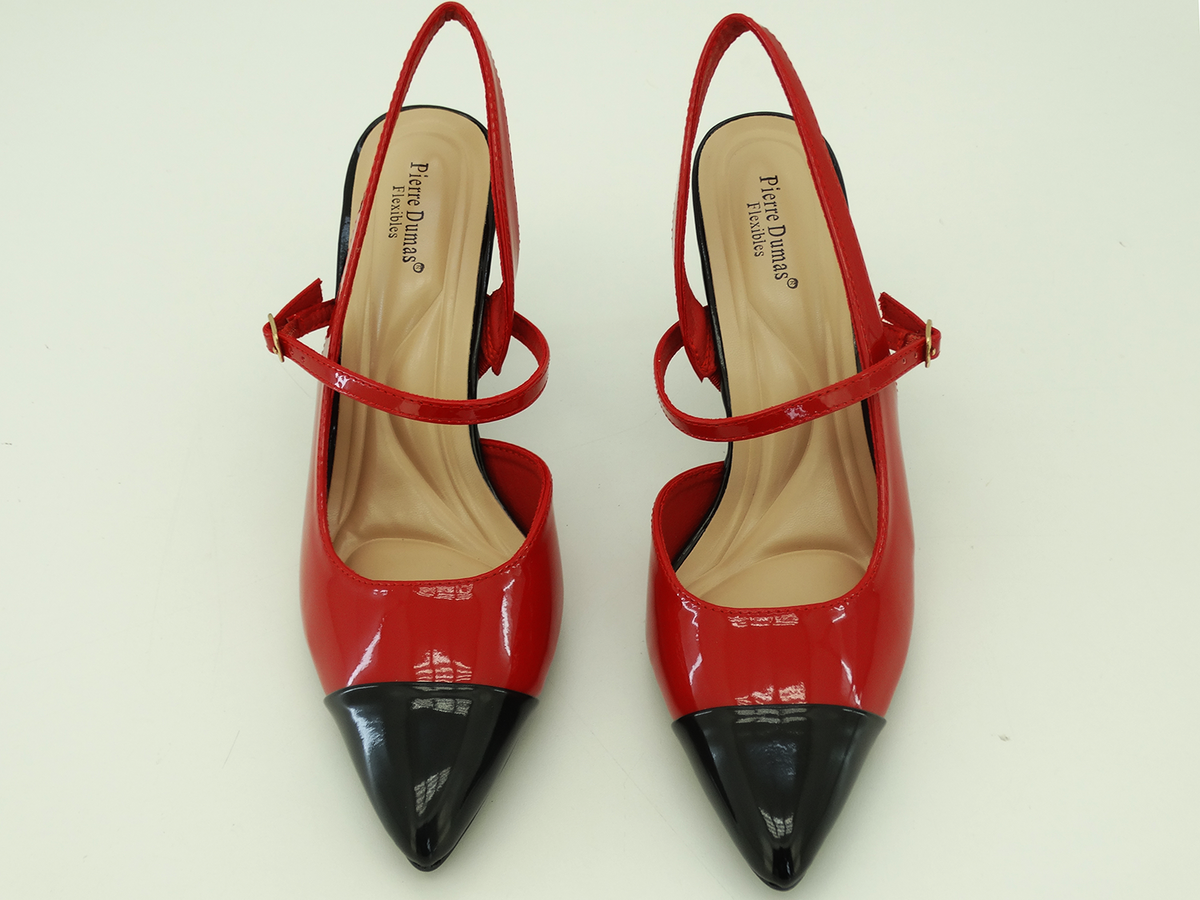 87777338, Pierre Dumas, Dress-1 - Women's Shoes Red Combo Patent 7-11