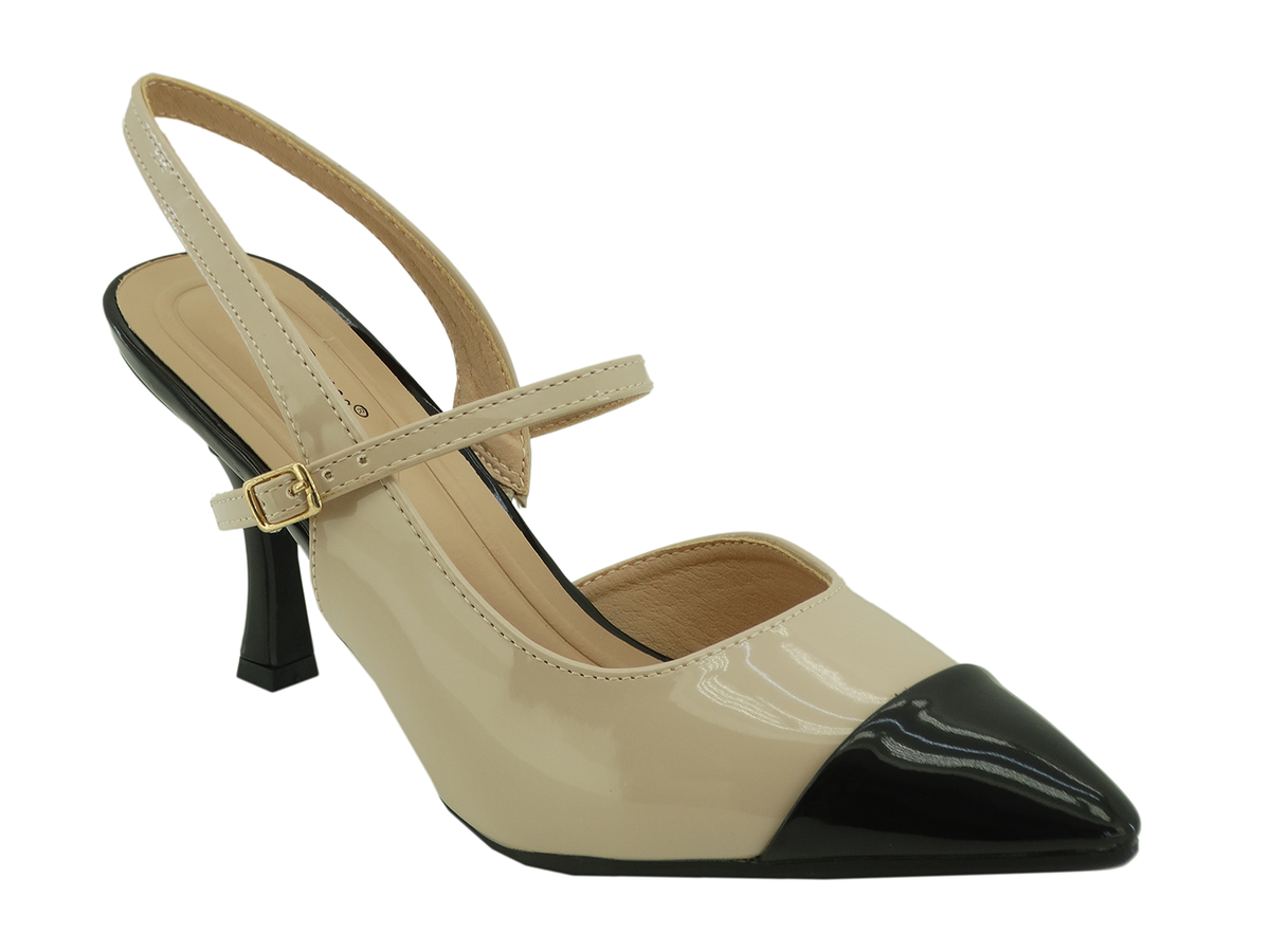 87777343, Pierre Dumas, Dress-1 - Women's Shoes Nude Combo Patent 6-10