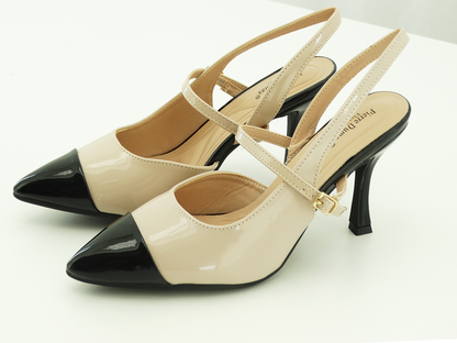 87777343, Pierre Dumas, Dress-1 - Women's Shoes Nude Combo Patent 6-10