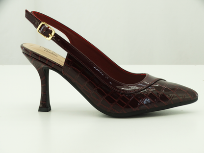 87783829, Pierre Dumas, Dress-3 - Women's  Shoes Burgundy Croco