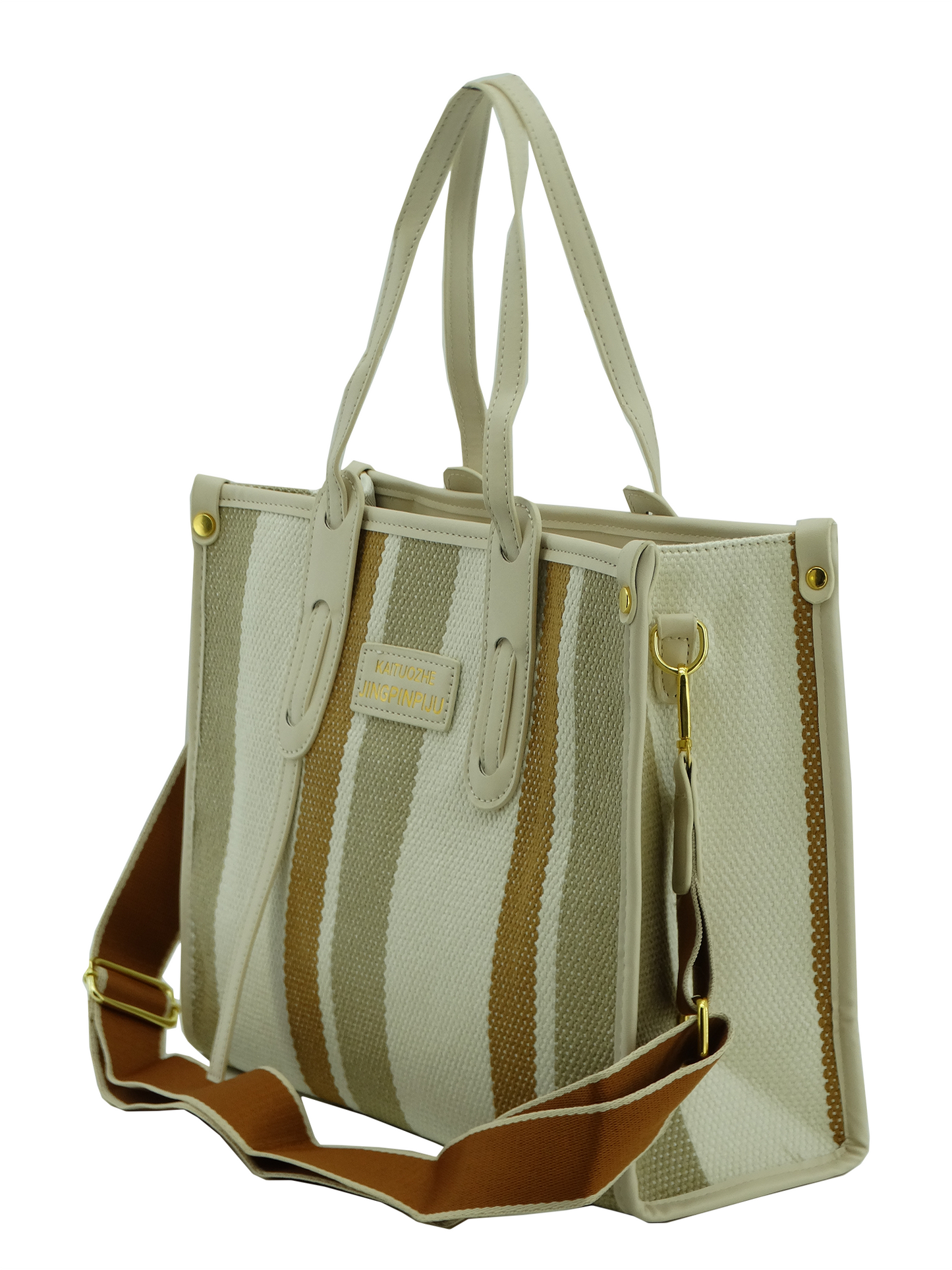 8976, Axle & Co, Women's Aria Striped Tote Handbag-PU