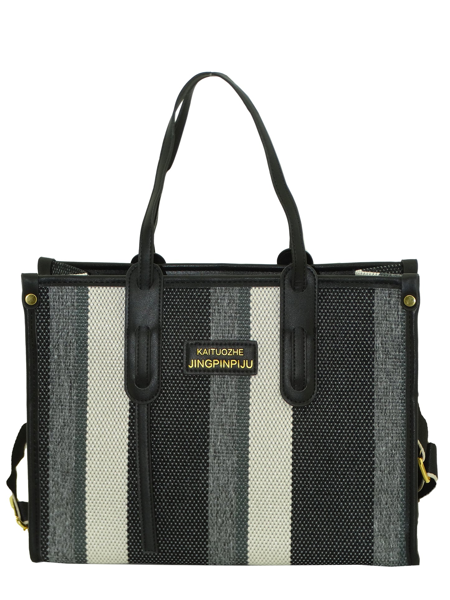 8976, Axle & Co, Women's Aria Striped Tote Handbag-PU