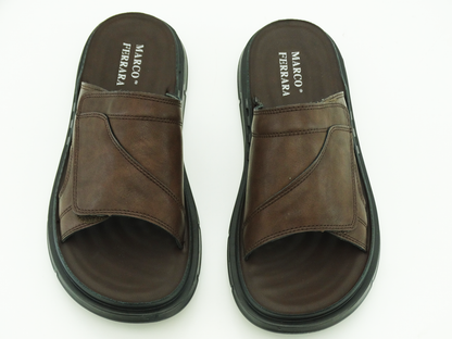 91614102, Marco Ferrara,Scott-3  - Men's Sandals Brown