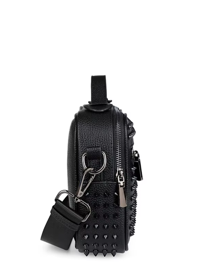 96850, Axle & Co - Unisex Crossbody Shoulder Bag With Spikes