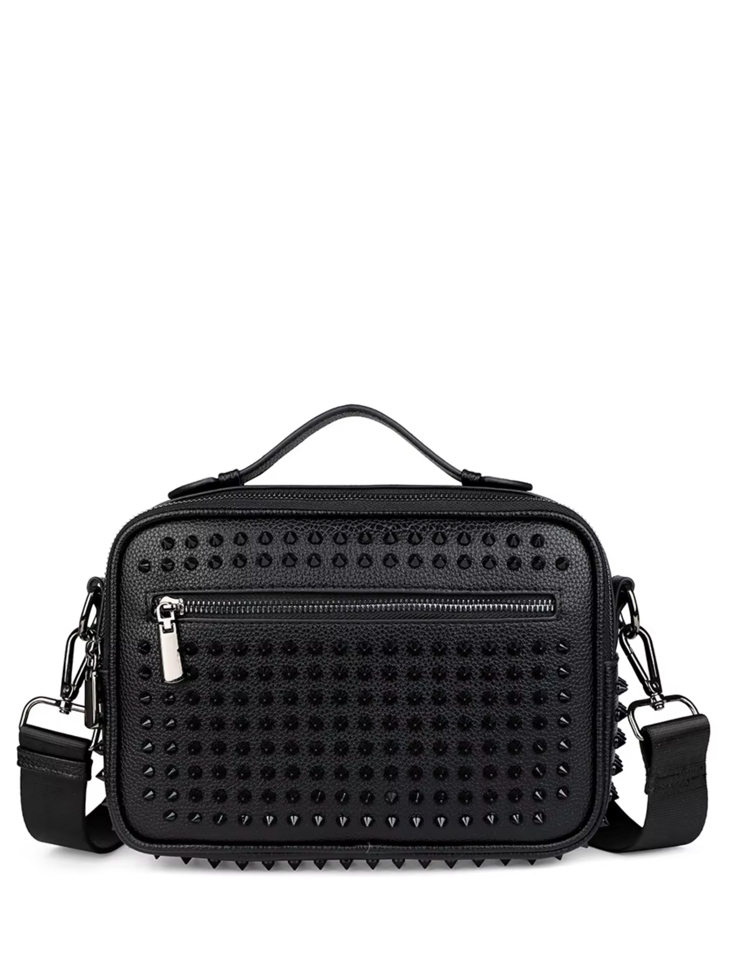 96850, Axle & Co - Unisex Crossbody Shoulder Bag With Spikes