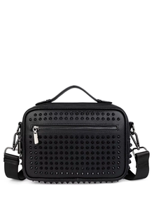 96850, Axle & Co - Unisex Crossbody Shoulder Bag With Spikes