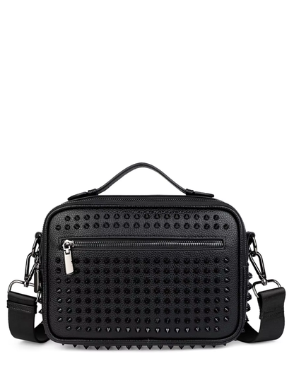 96850, Axle & Co - Unisex Crossbody Shoulder Bag With Spikes