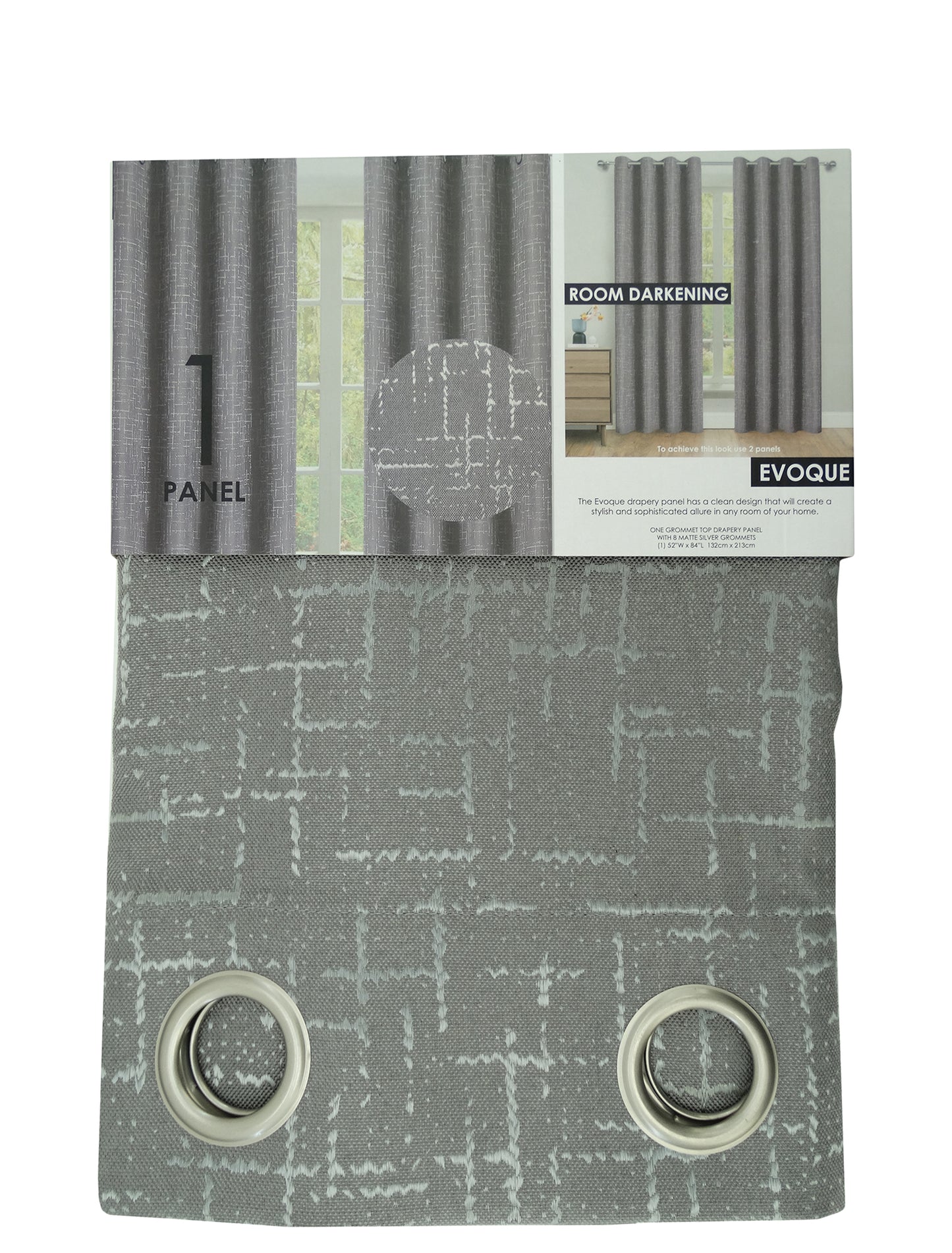 Evoque - Blackout Window Curtain 52x84"