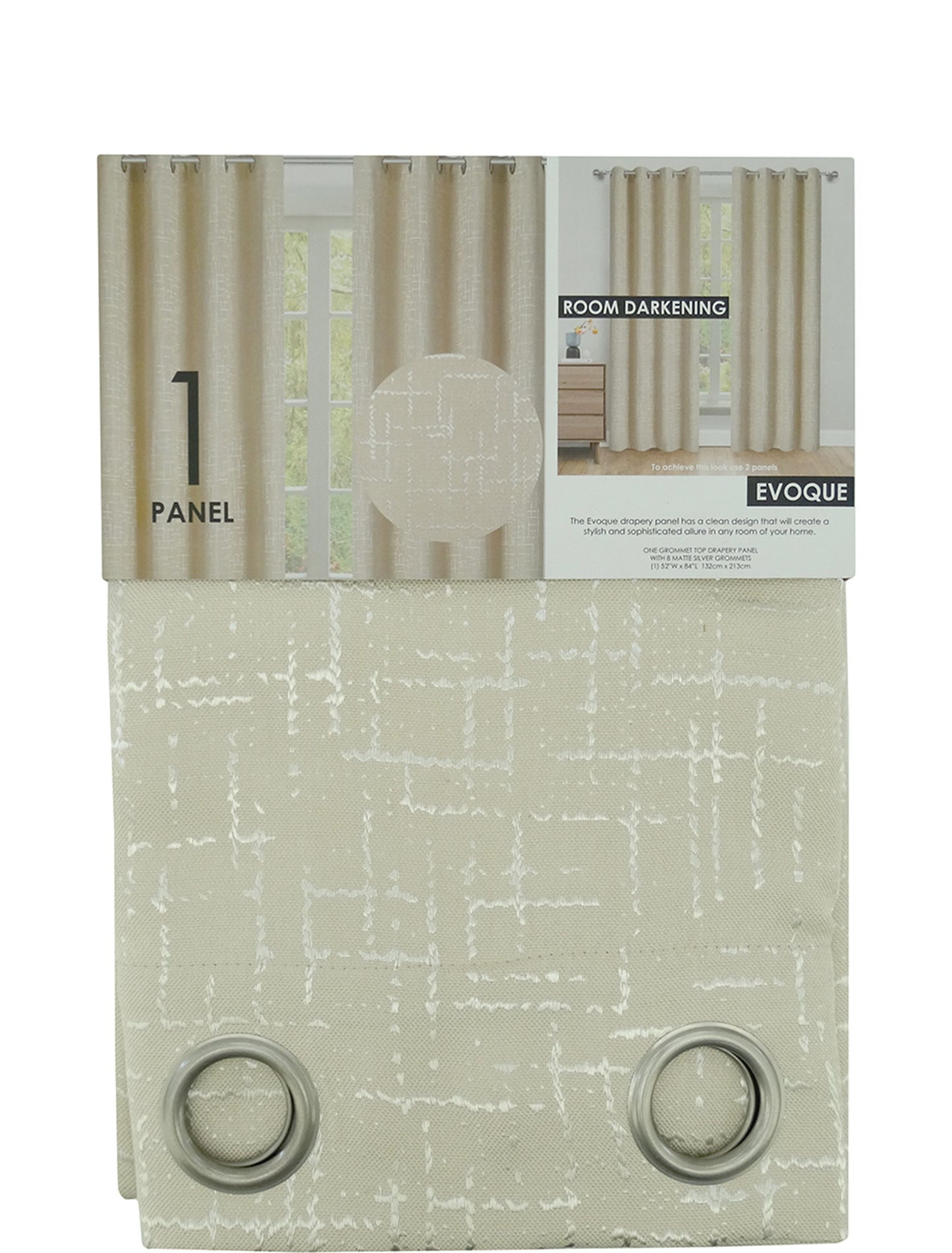 Evoque - Blackout Window Curtain 52x84"