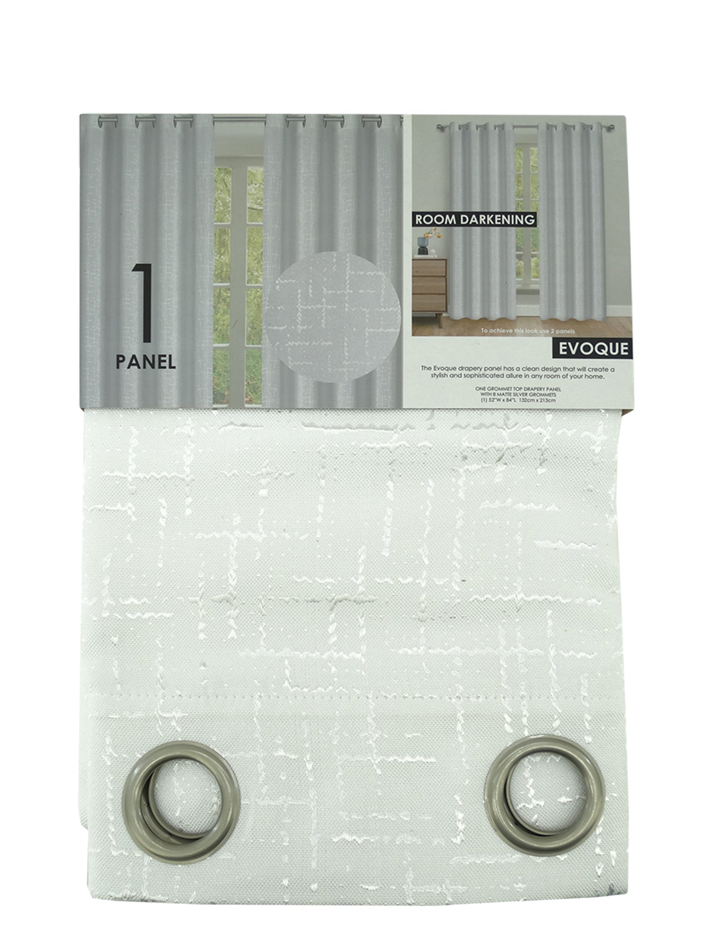 Evoque - Blackout Window Curtain 52x84"