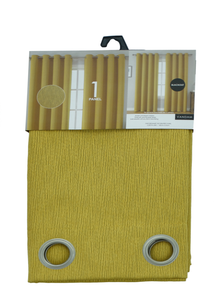 999150, Urban Interior - Vandam Window Curtain Panel 52X84 Mustard