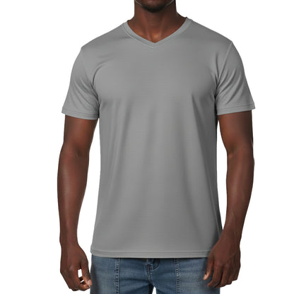 AS422, Jingo - Men S/Sleeve V-Neck Embossed T-Shirts S-XL