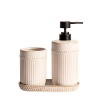 BCE0552A, Lile, 3pc Resin Bath Accessory Set