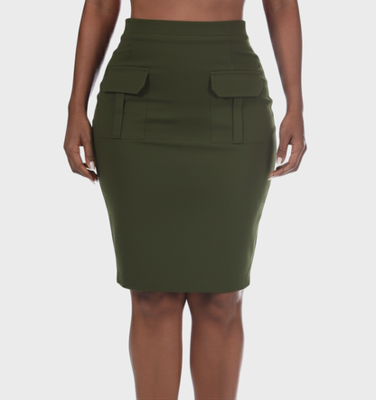 CL234, Cozzi - Ladies Pencil Skirt S-XL