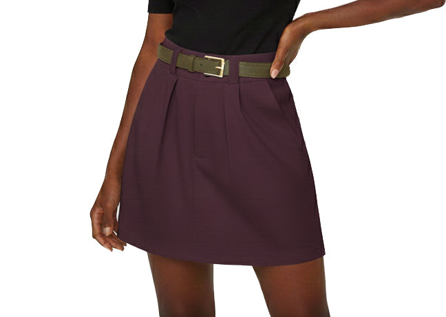 CL250B, Cozzi - Ladies Mini Skirts W/Belt S-XL