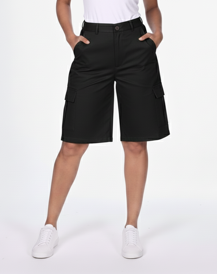 CL463A, Cozzi - Women's Cargo Bermuda Shorts 3/4-13/14