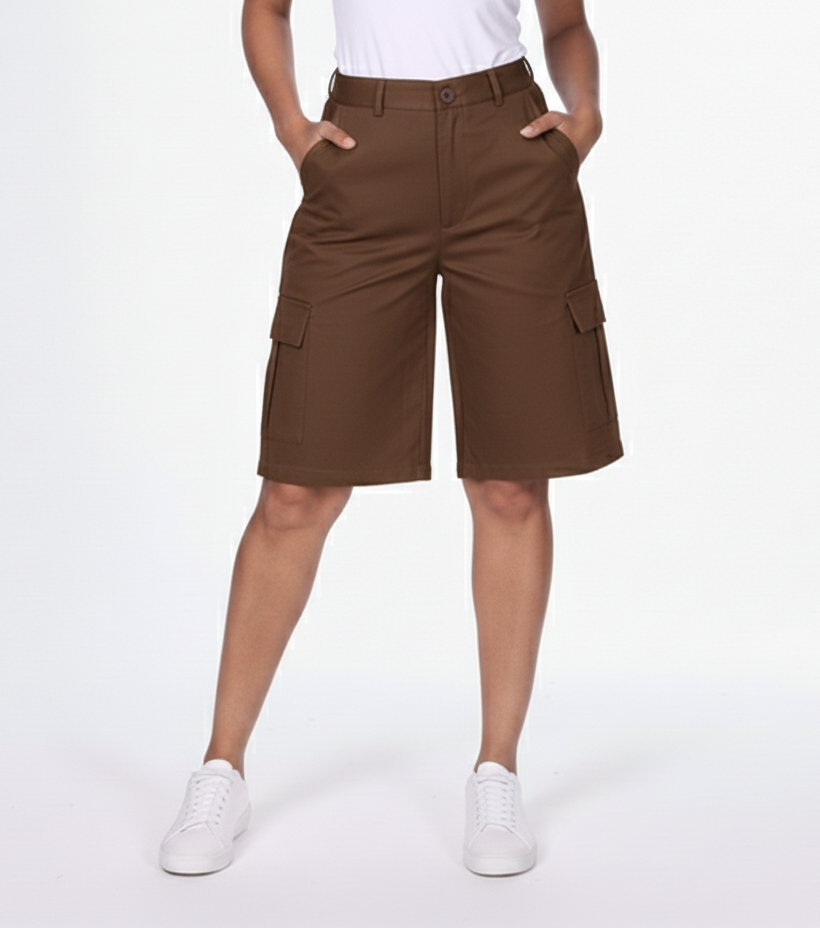 CL463A, Cozzi - Women's Cargo Bermuda Shorts 3/4-13/14